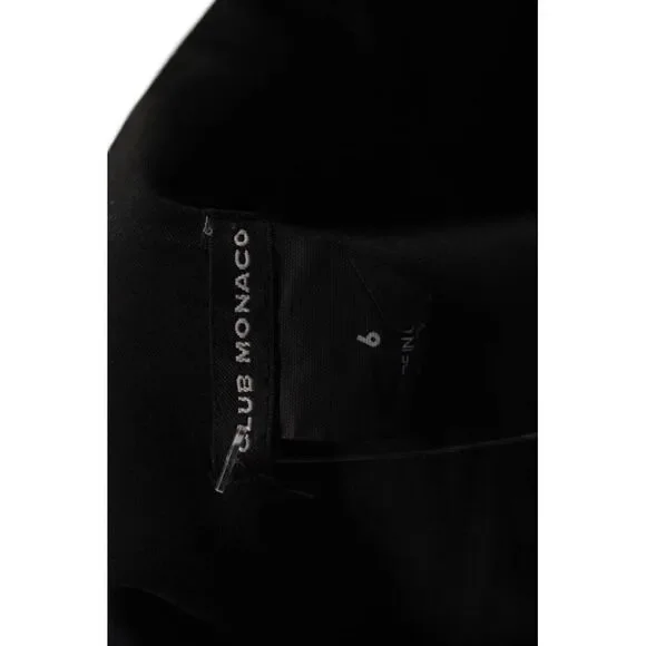 Club Monaco Womens Black Straight Pencil Short Skirt Polyester Blend Size 6 - Picture 4 of 4
